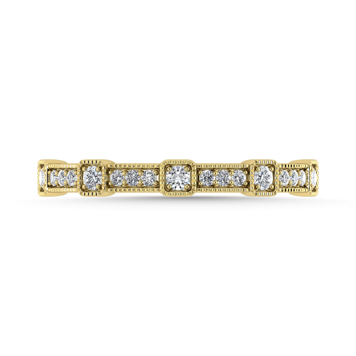 Diamond 1/6 Ct.Tw. Stackable Band in 14K Yellow Gold