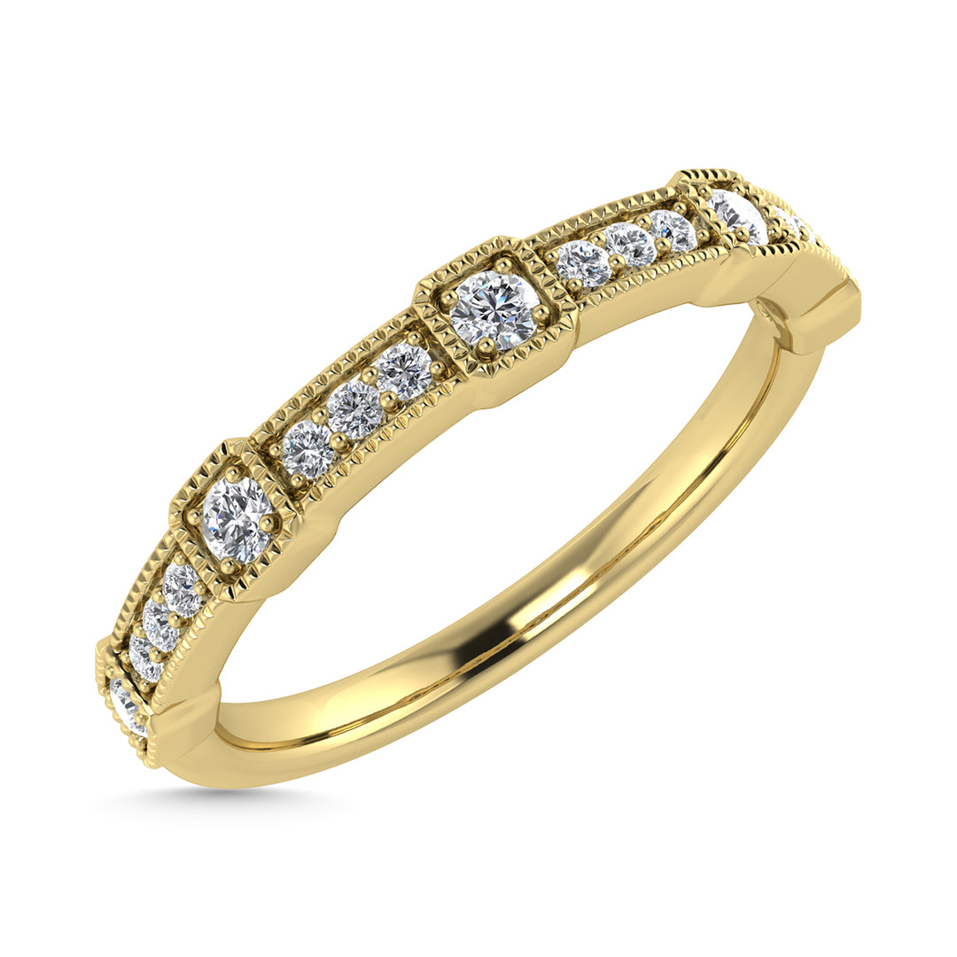 Diamond 1/6 Ct.Tw. Stackable Band in 14K Yellow Gold
