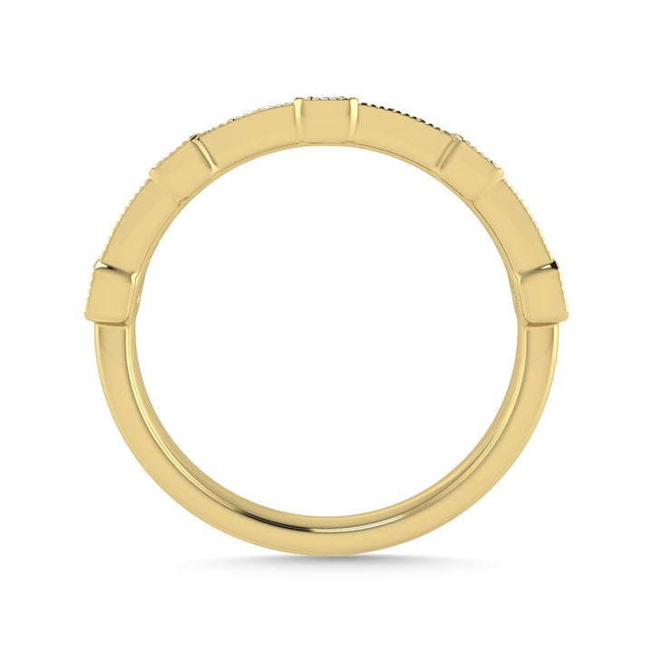 Diamond 1/6 Ct.Tw. Stackable Band in 14K Yellow Gold