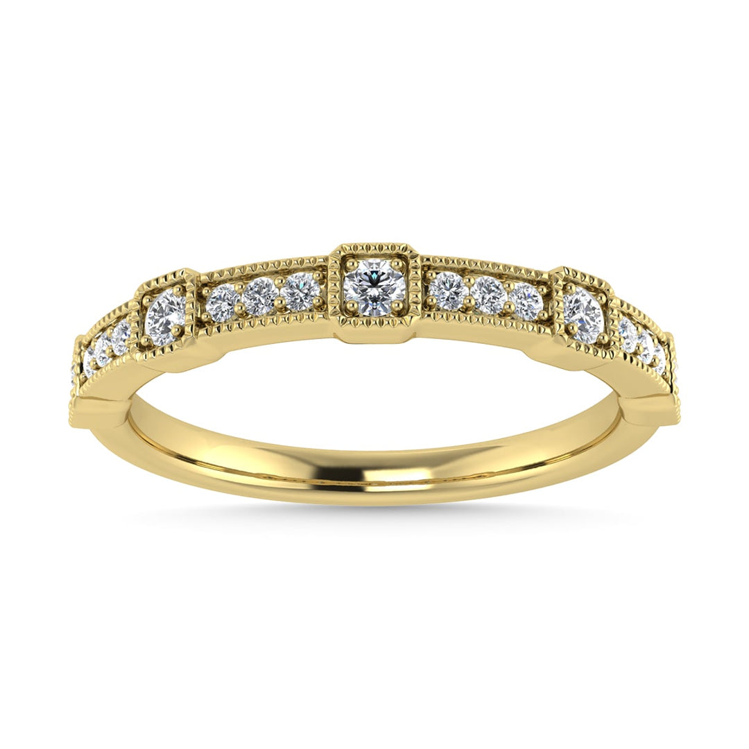 Diamond 1/6 Ct.Tw. Stackable Band in 14K Yellow Gold