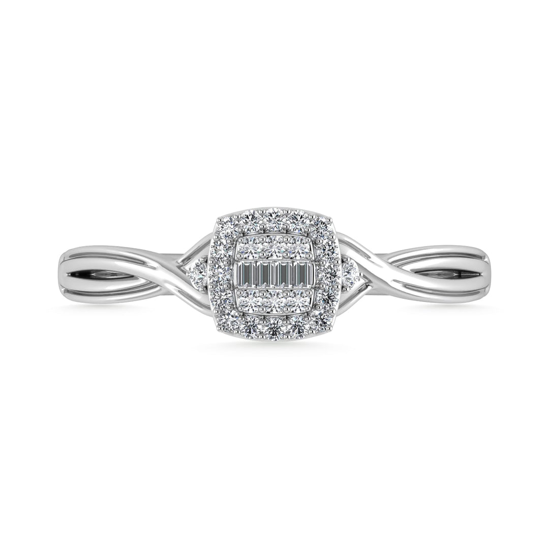 Diamond 1/6 Ct.Tw. Promise Ring in 10K White Gold