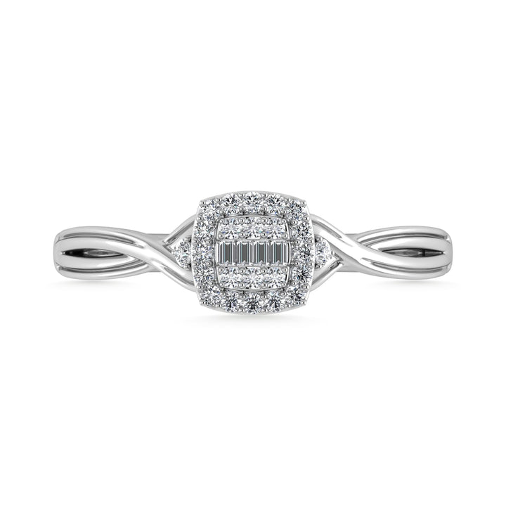 Diamond 1/6 Ct.Tw. Promise Ring in 10K White Gold