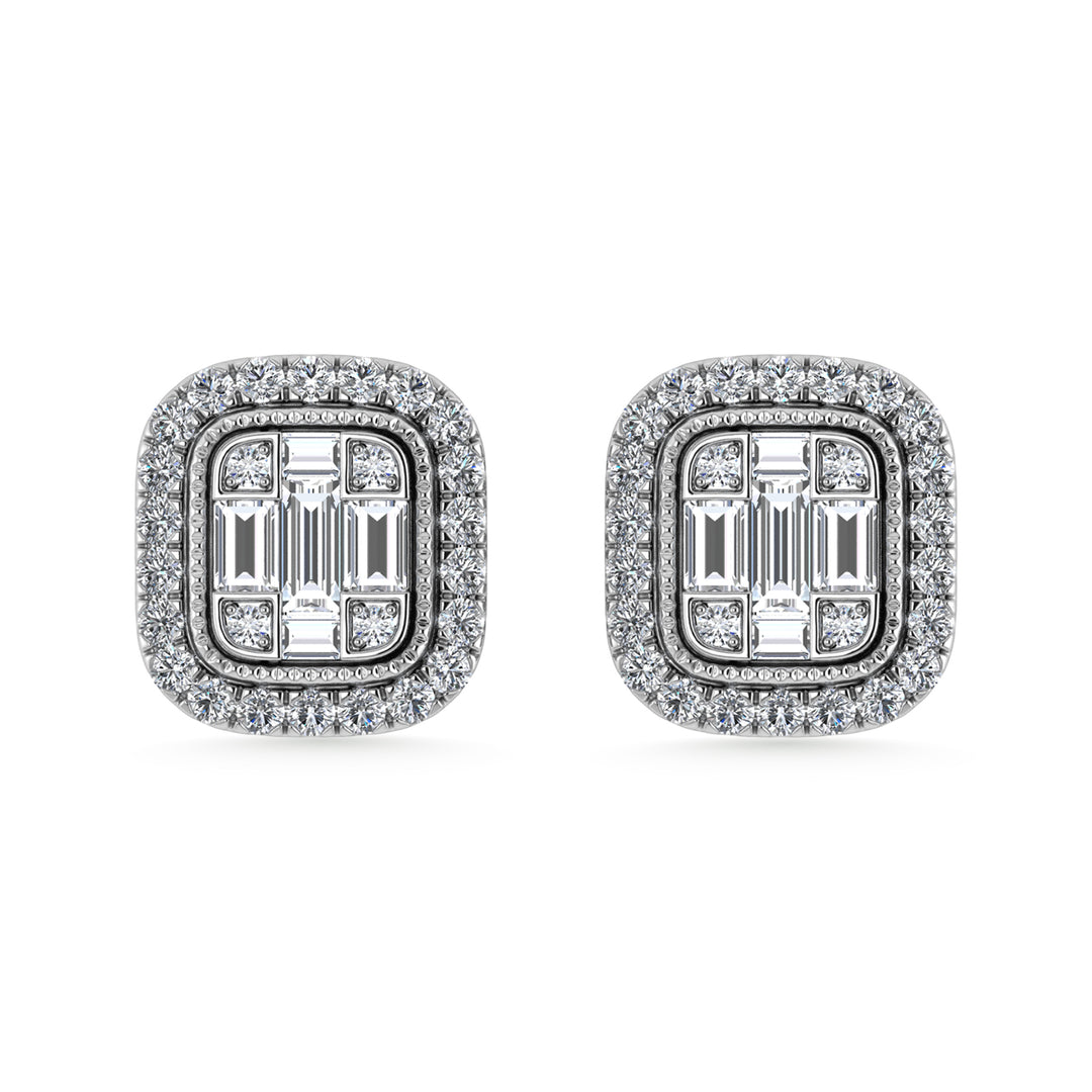 Diamond 3/8 Ct.Tw. Fashion Earrings in 10K White Gold