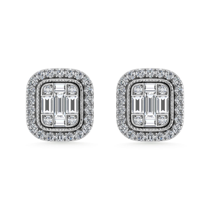 Diamond 3/8 Ct.Tw. Fashion Earrings in 10K White Gold