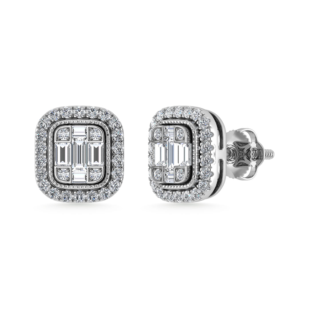 Diamond 3/8 Ct.Tw. Fashion Earrings in 10K White Gold