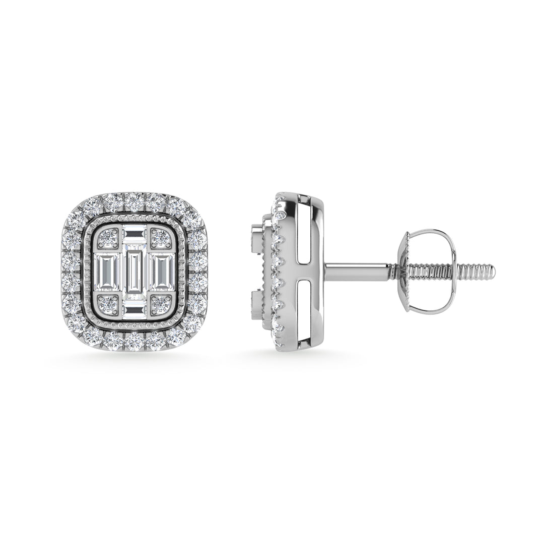 Diamond 3/8 Ct.Tw. Fashion Earrings in 10K White Gold