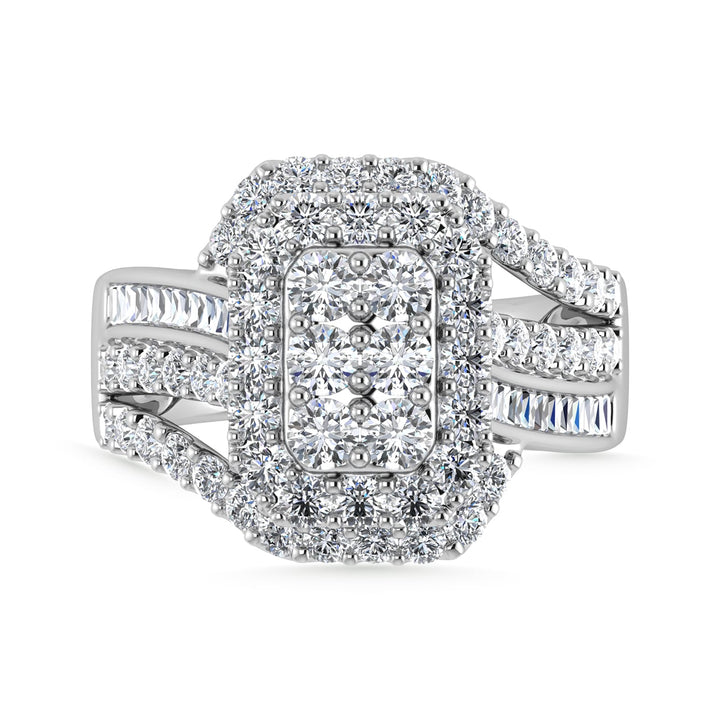 10K White Gold Diamond 2 Ct.Tw. Engagement Ring