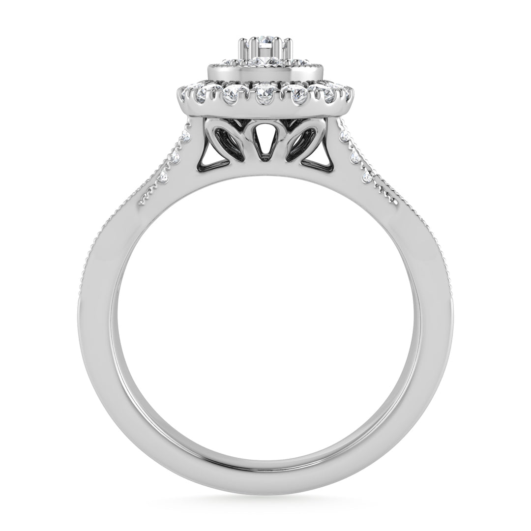 Diamond 1/2 Ct.Tw. Engagement Ring in 10K White Gold