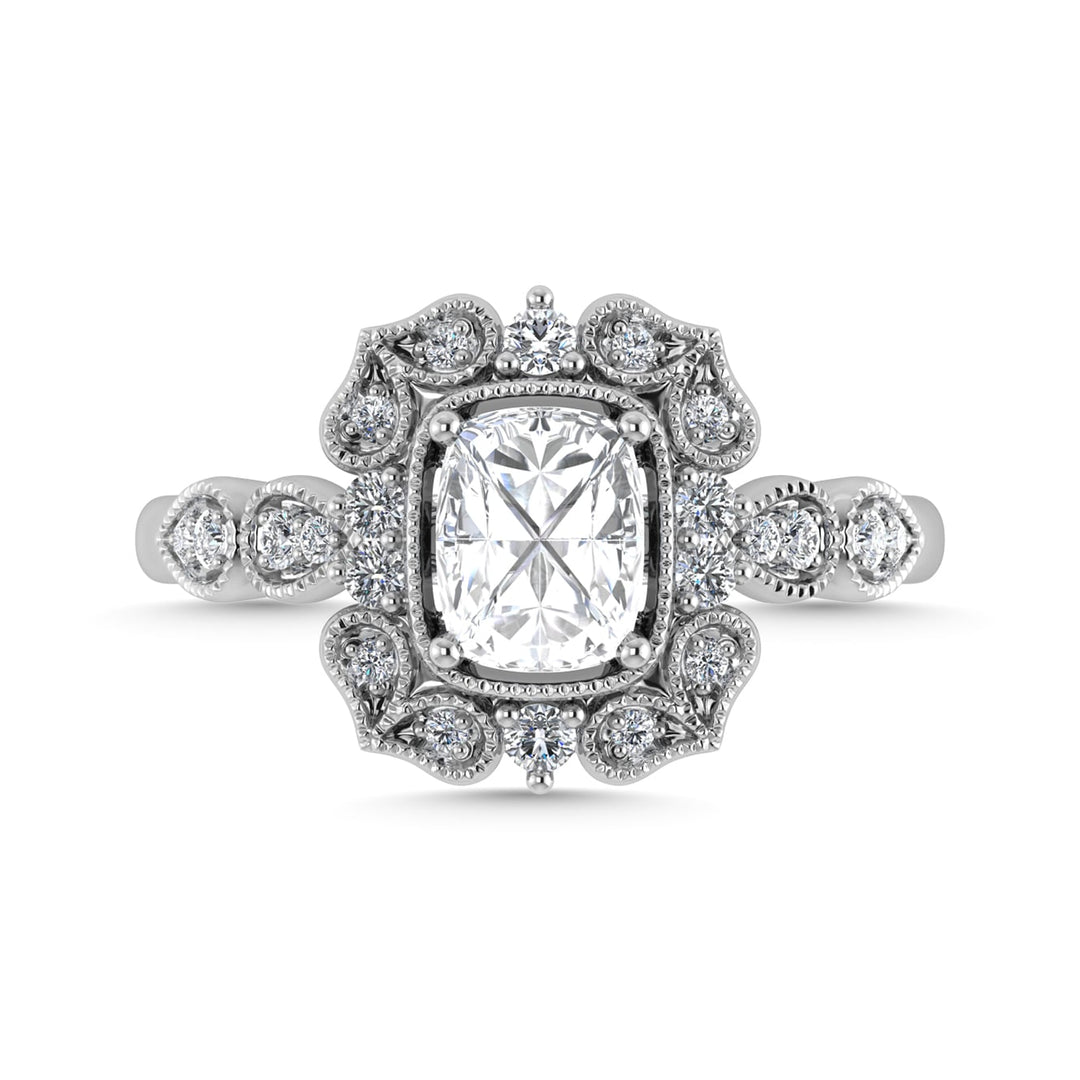 Diamond 5/8 Ct.Tw. Engagement Ring in 14K White Gold
