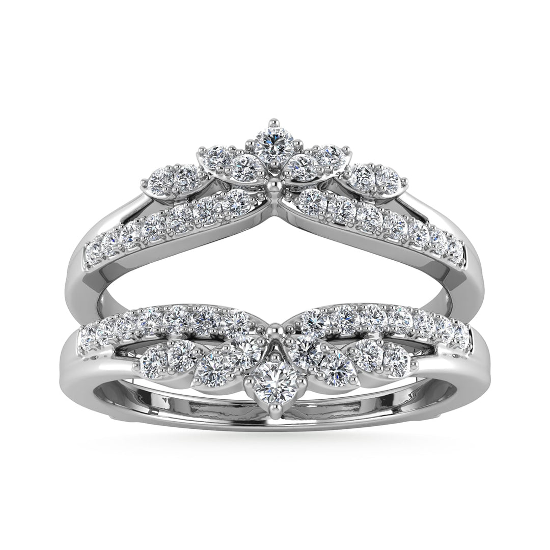 Diamond 1/4 Ct.Tw. Guard Ring in 10K White Gold