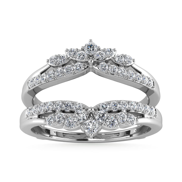 Diamond 1/4 Ct.Tw. Guard Ring in 10K White Gold
