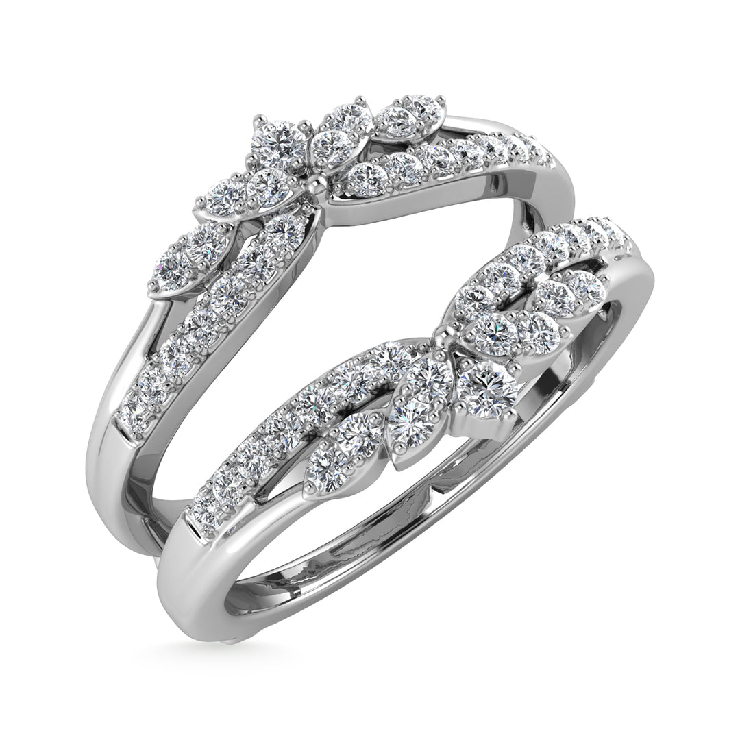 Diamond 1/4 Ct.Tw. Guard Ring in 10K White Gold