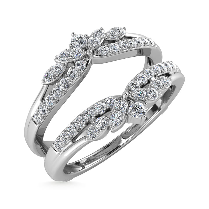 Diamond 1/4 Ct.Tw. Guard Ring in 10K White Gold