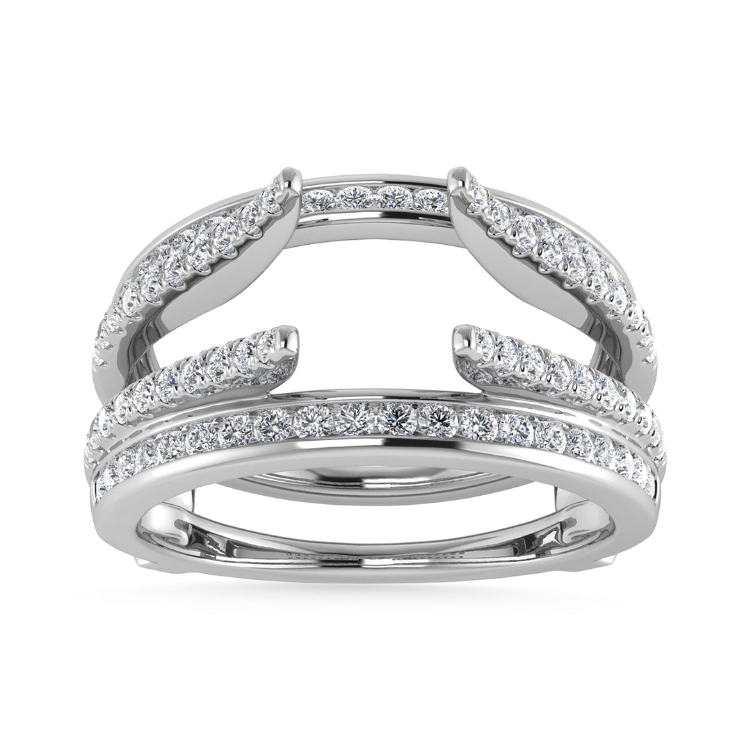 Diamond 1/3 Ct.Tw. Guard Ring in 10K White Gold