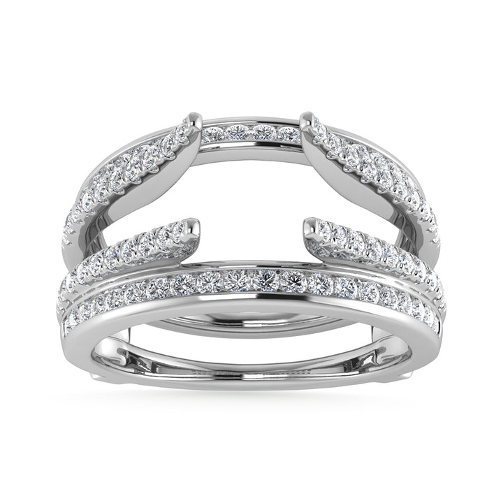 Diamond 1/3 Ct.Tw. Guard Ring in 10K White Gold