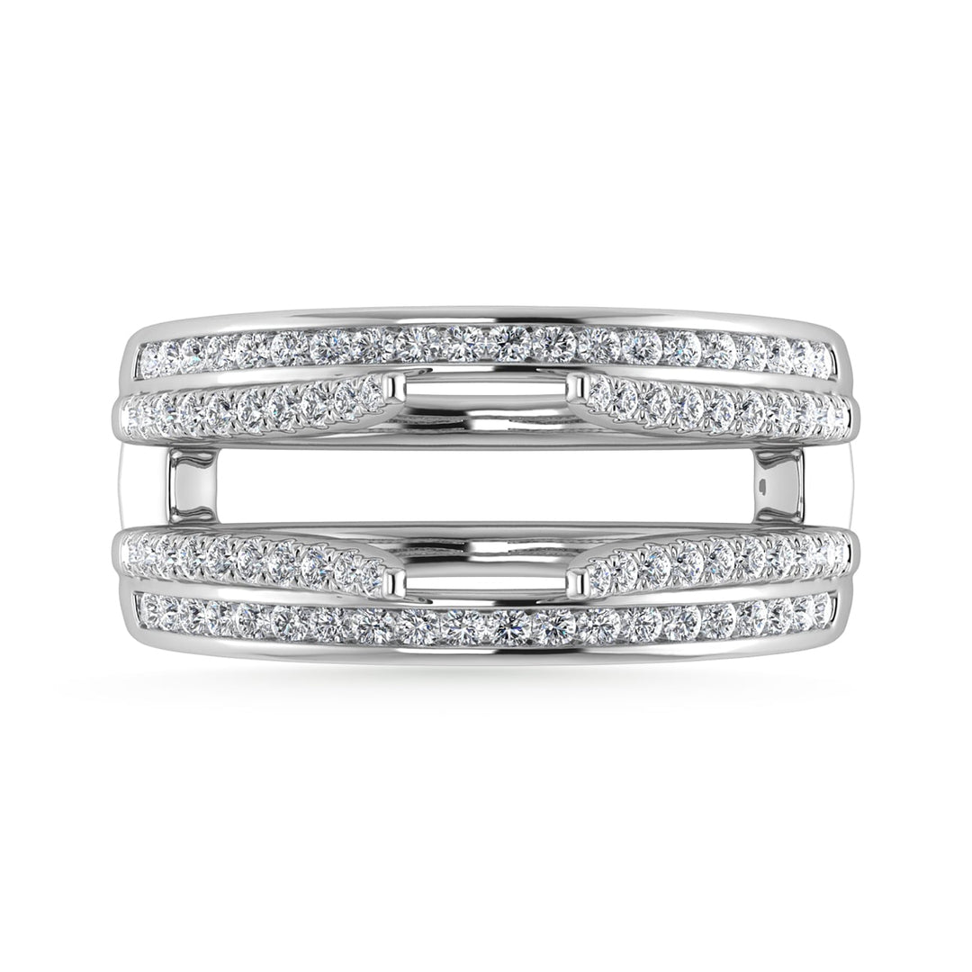 Diamond 1/3 Ct.Tw. Guard Ring in 10K White Gold