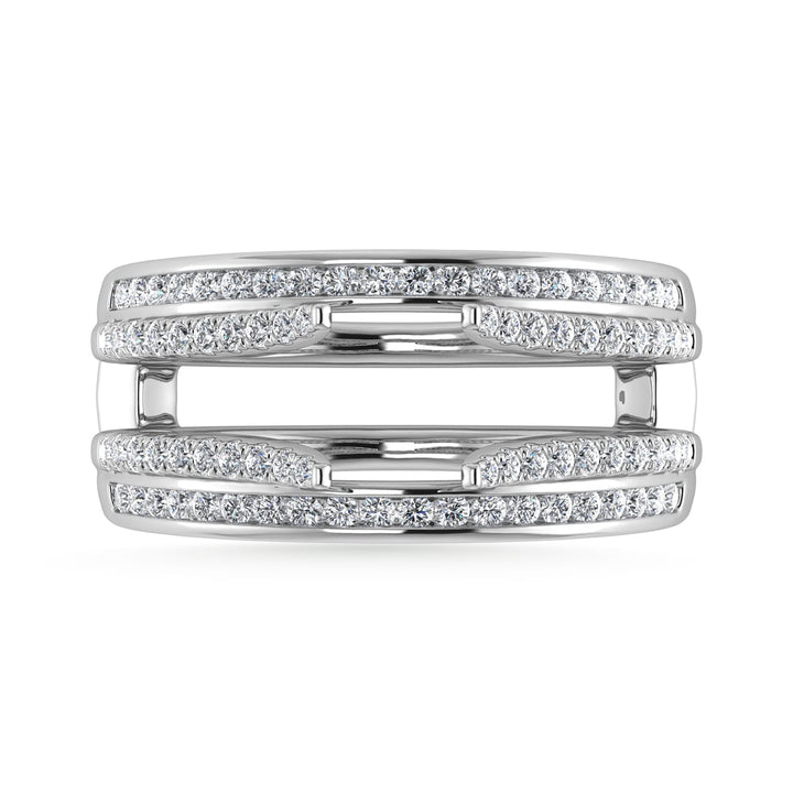 Diamond 1/3 Ct.Tw. Guard Ring in 10K White Gold