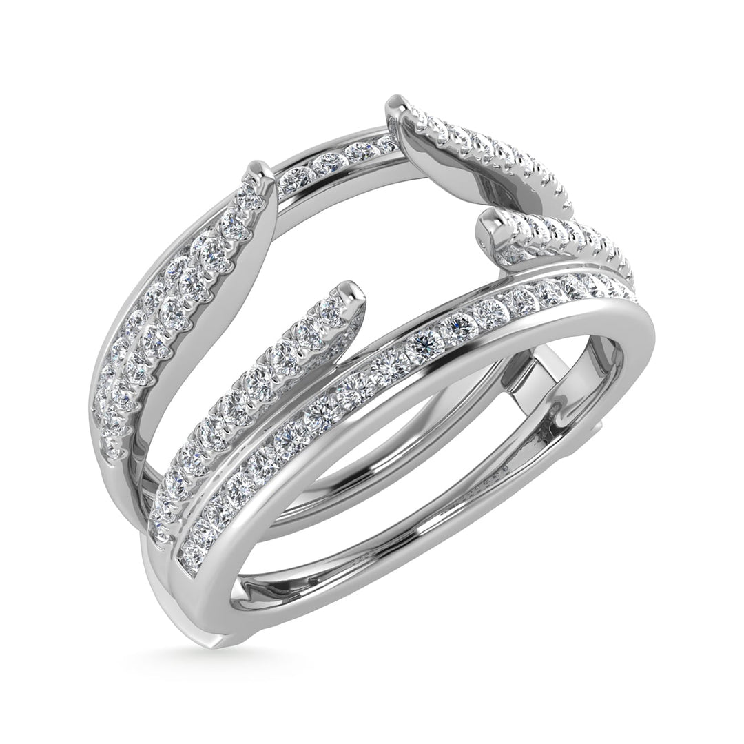 Diamond 1/3 Ct.Tw. Guard Ring in 10K White Gold