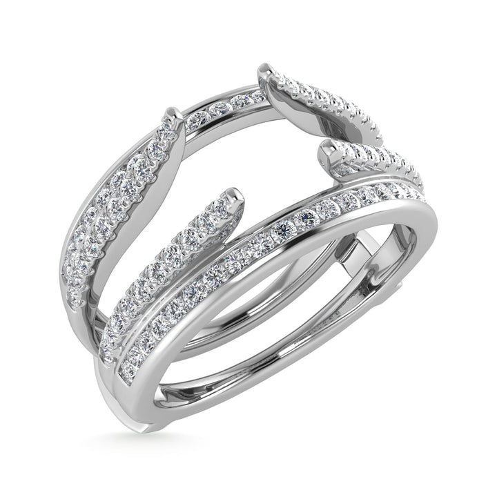 Diamond 1/3 Ct.Tw. Guard Ring in 10K White Gold