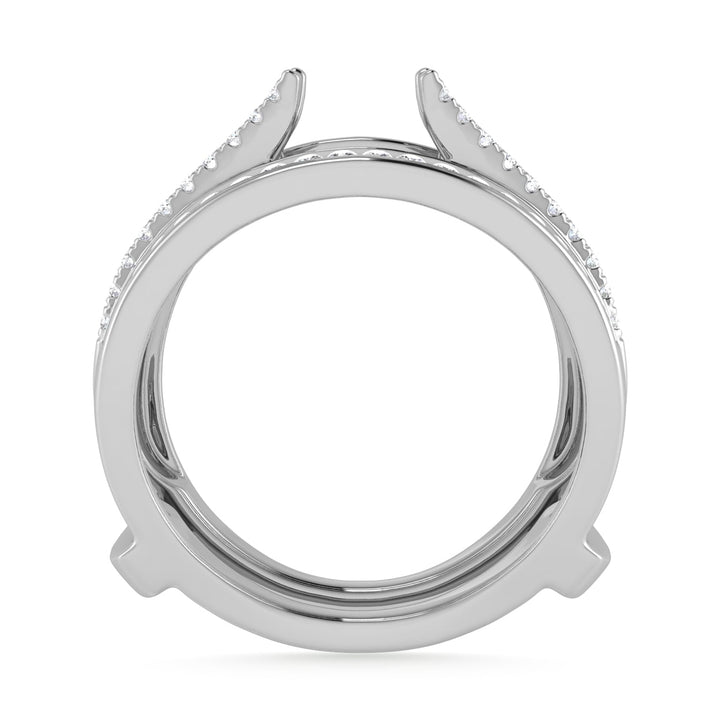 Diamond 1/3 Ct.Tw. Guard Ring in 10K White Gold