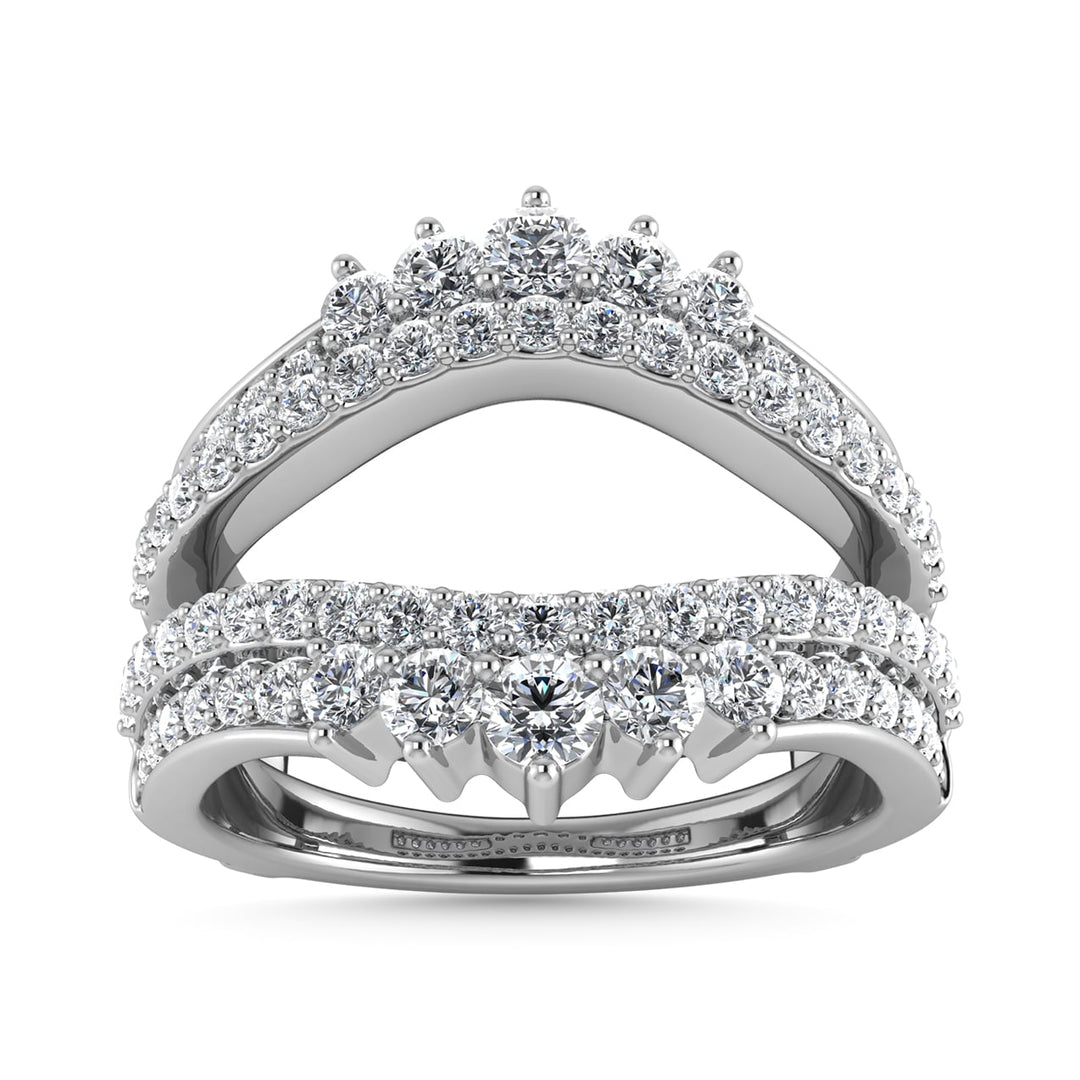 Diamond 1 Ct.Tw. Guard Ring in 14K White Gold