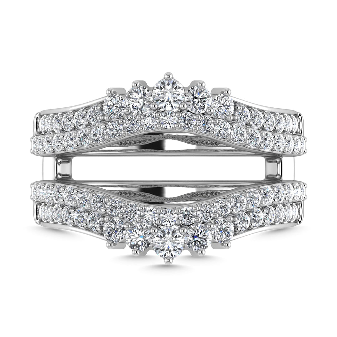Diamond 1 Ct.Tw. Guard Ring in 14K White Gold