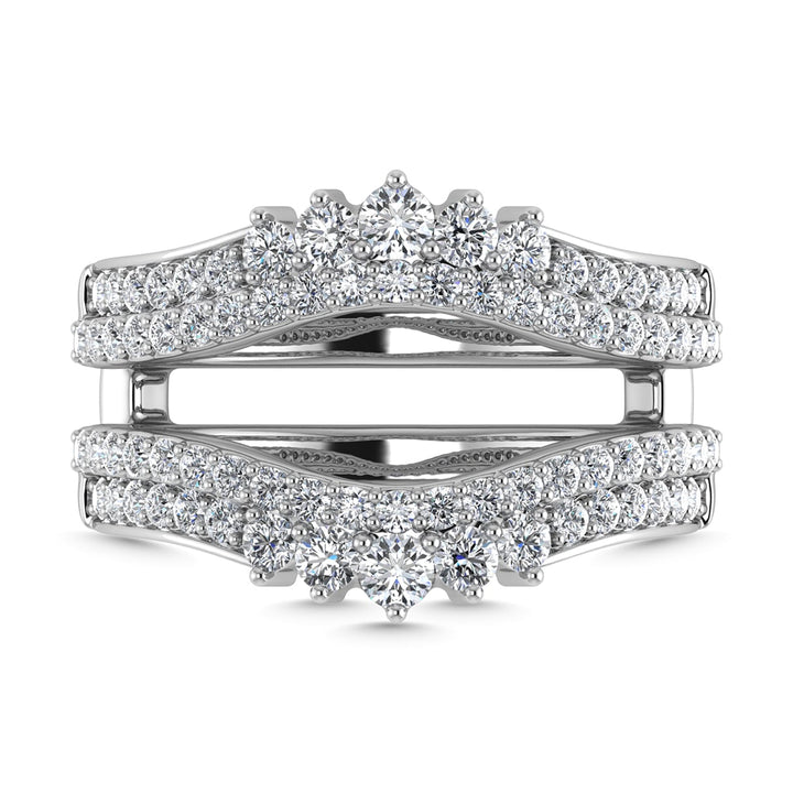 Diamond 1 Ct.Tw. Guard Ring in 14K White Gold