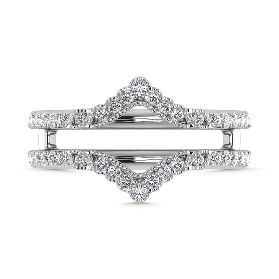 Diamond 3/8 Ct.Tw. Guard Ring in 14K White Gold