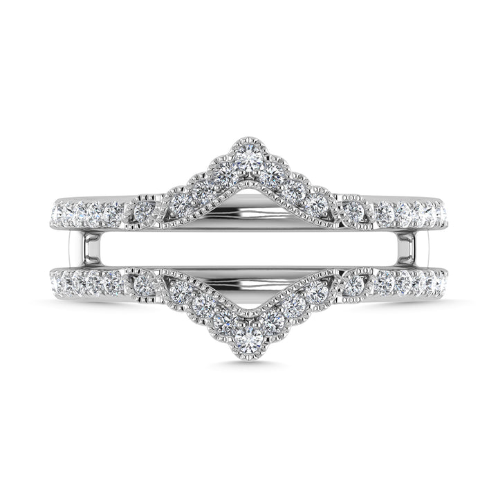 Diamond 3/8 Ct.Tw. Guard Ring in 14K White Gold