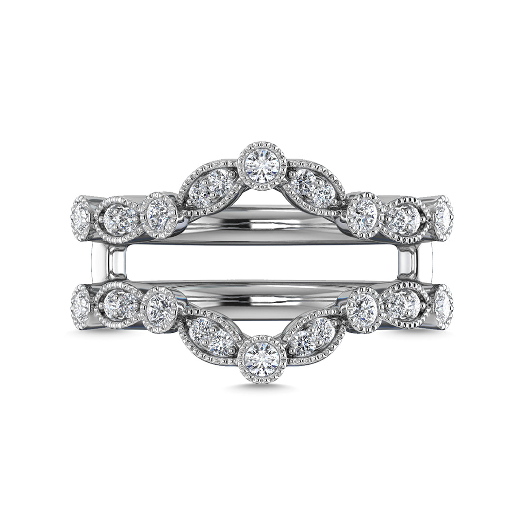 Diamond 3/8 Ct.Tw. Guard Ring in 14K White Gold