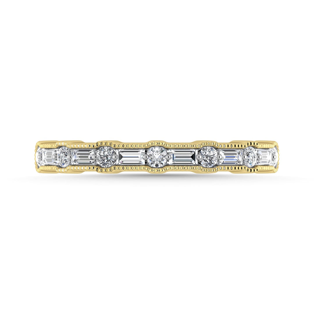 Diamond 1/4 Ct.Tw. Ladies Wedding Band in 14K Yellow Gold