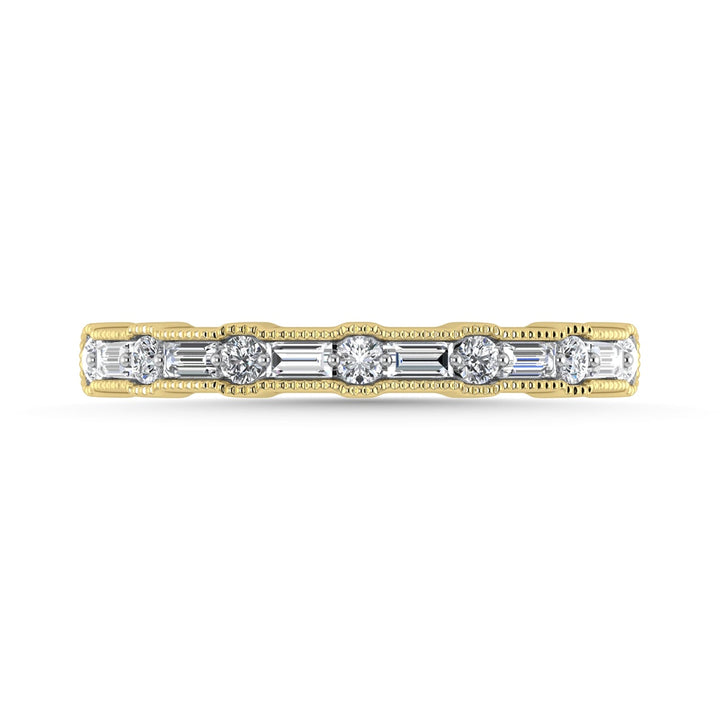 Diamond 1/4 Ct.Tw. Ladies Wedding Band in 14K Yellow Gold