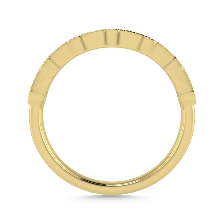 Diamond 1/4 Ct.Tw. Ladies Wedding Band in 14K Yellow Gold