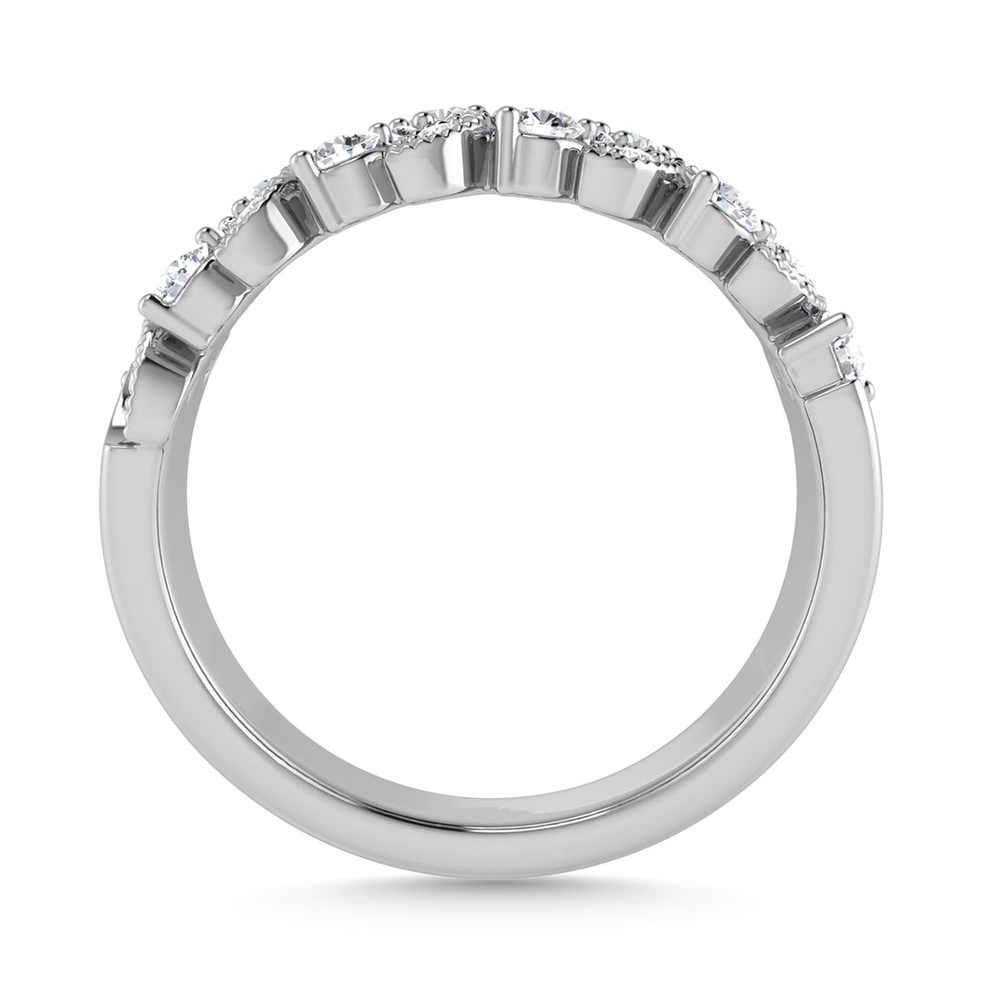 Diamond 1/2 Ct.Tw. Fashion Band in 14K White Gold