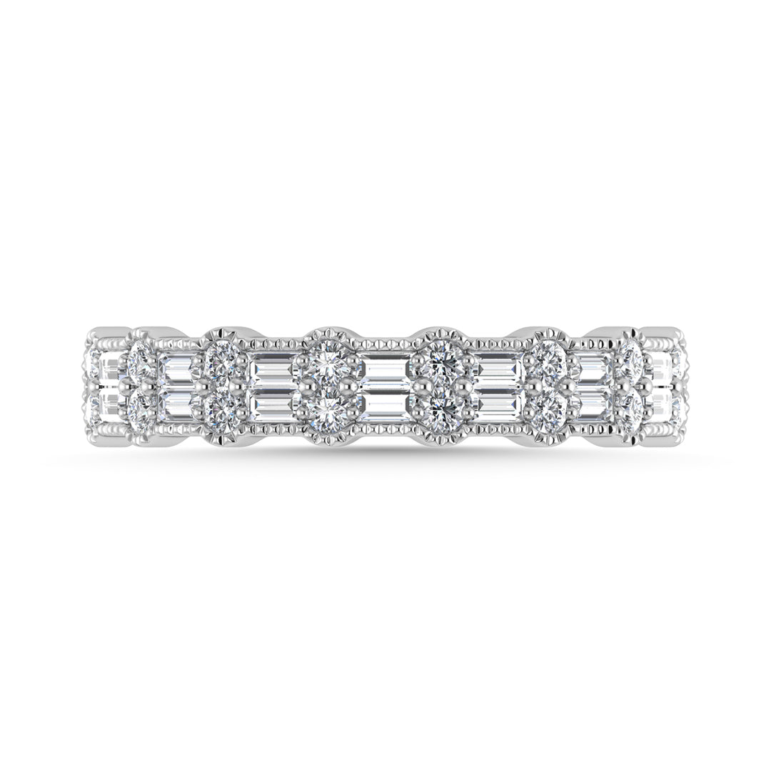 Diamond 1/2 Ct.Tw. Fashion Band in 14K White Gold