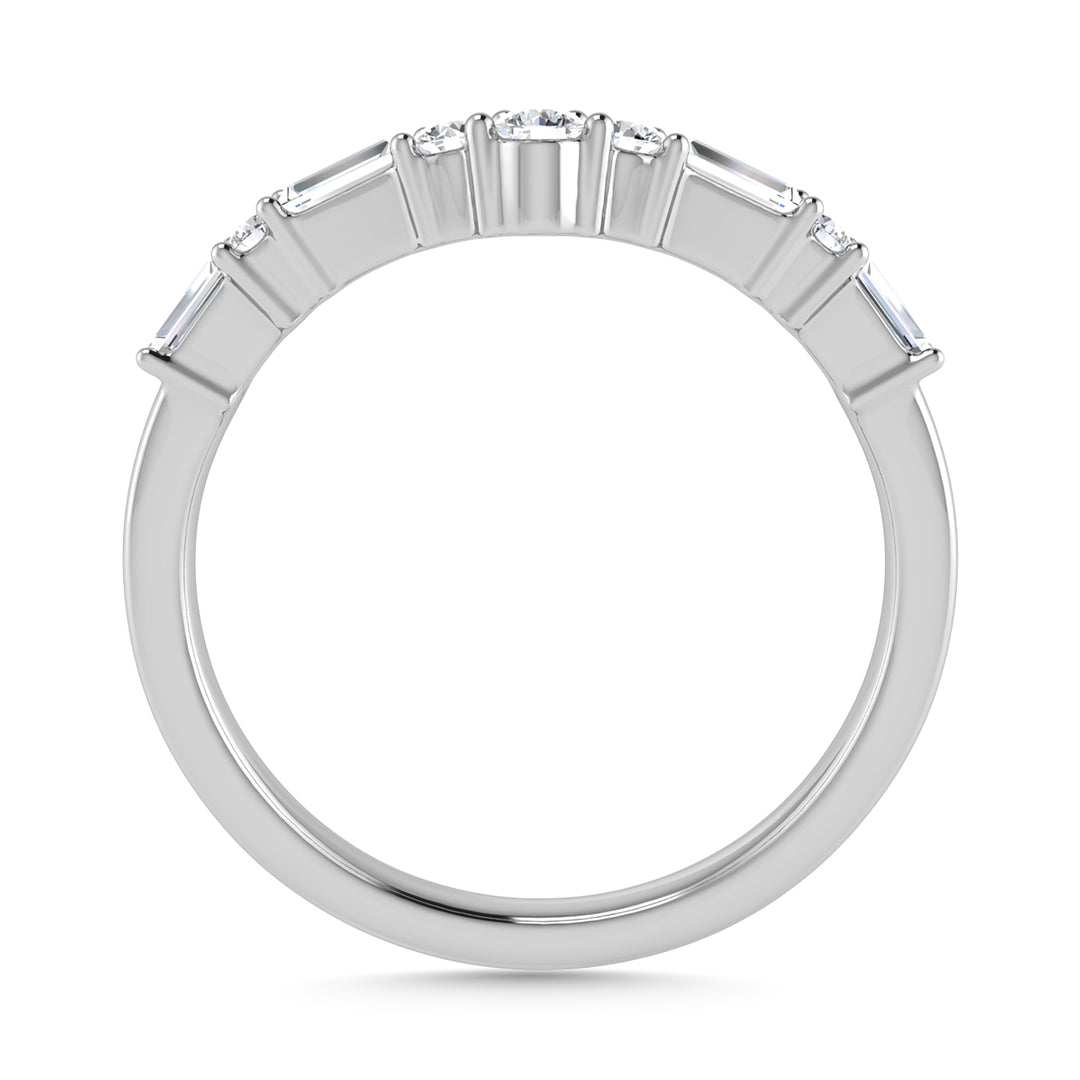 Diamond 1/3 Ct.Tw. Ladies Wedding Band in 14K White Gold