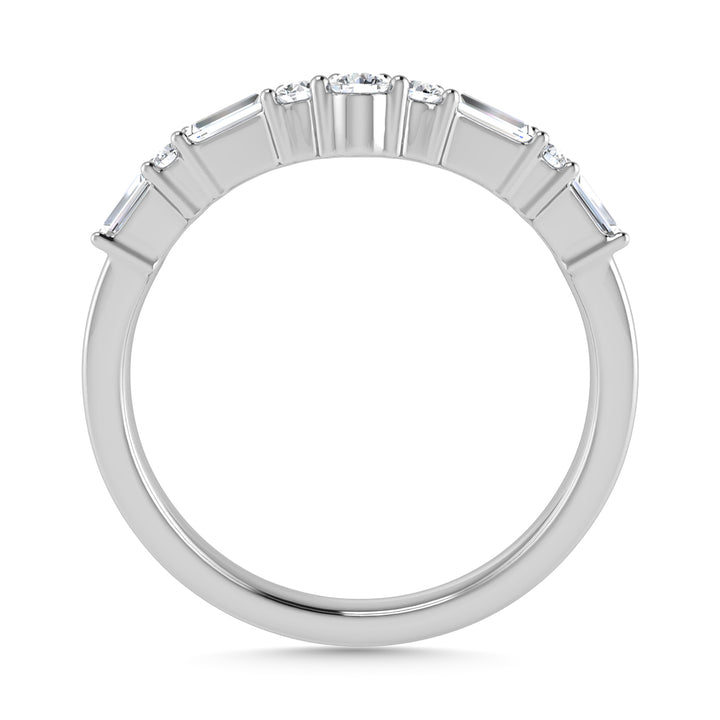 Diamond 1/3 Ct.Tw. Ladies Wedding Band in 14K White Gold