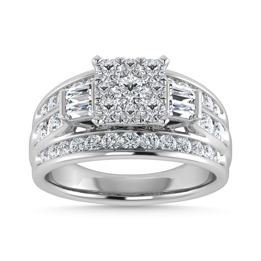 Diamond 1 1/2 Ct.Tw. Engagement Ring in 10K White Gold