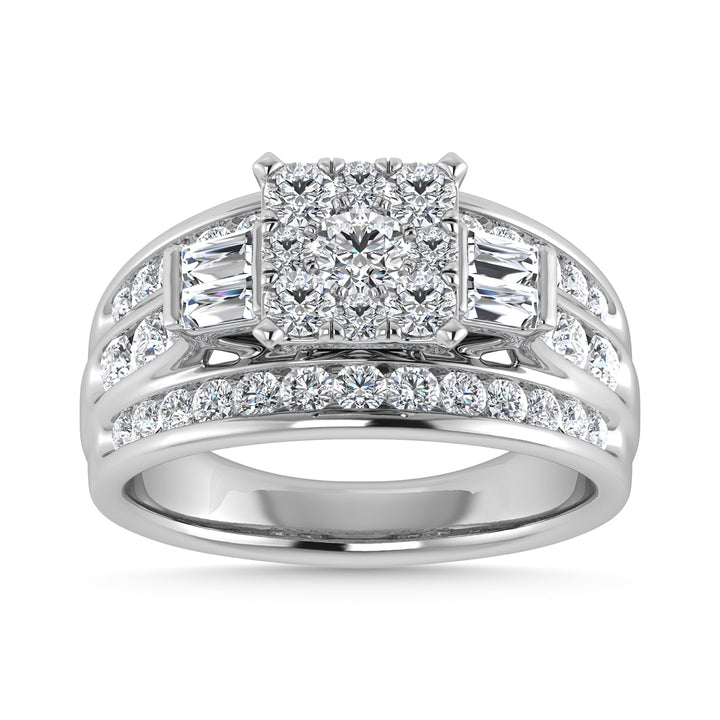 Diamond 1 1/2 Ct.Tw. Engagement Ring in 10K White Gold