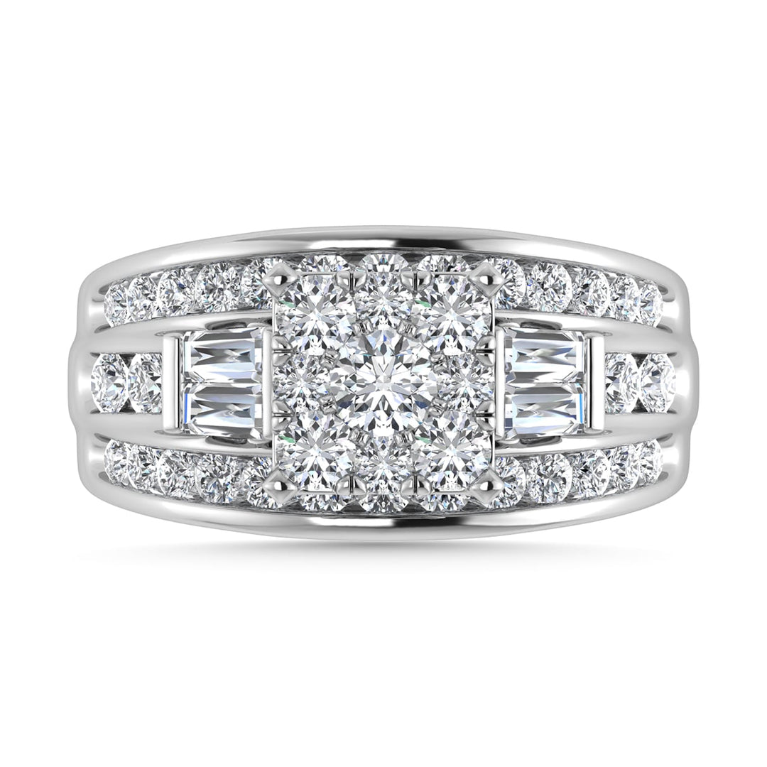 Diamond 1 1/2 Ct.Tw. Engagement Ring in 10K White Gold