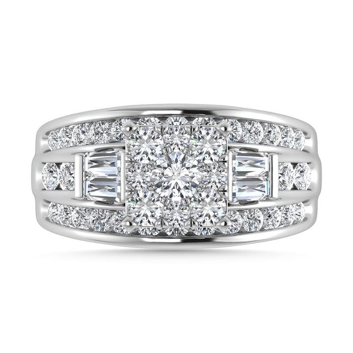 Diamond 1 1/2 Ct.Tw. Engagement Ring in 10K White Gold
