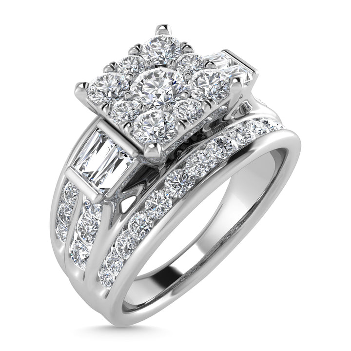 Diamond 1 1/2 Ct.Tw. Engagement Ring in 10K White Gold