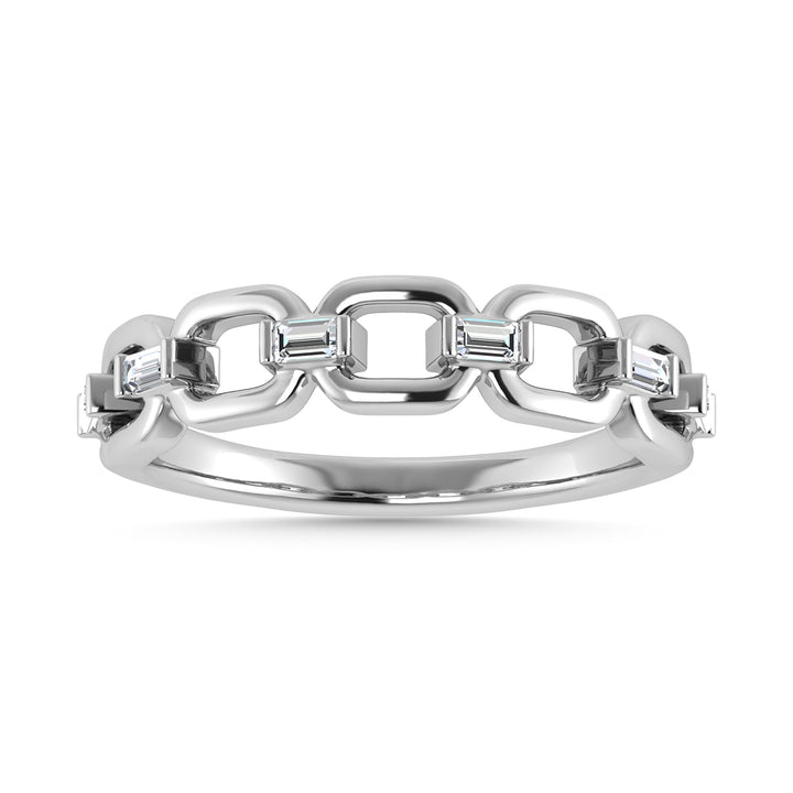 Diamond 1/8 Ct.Tw. Fashion Ring in 10K White Gold