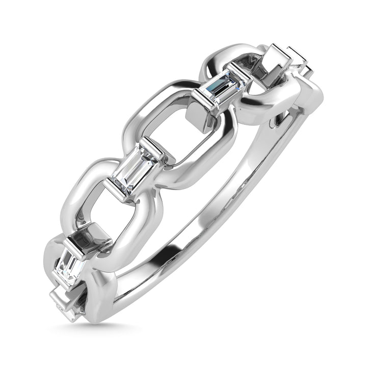 Diamond 1/8 Ct.Tw. Fashion Ring in 10K White Gold