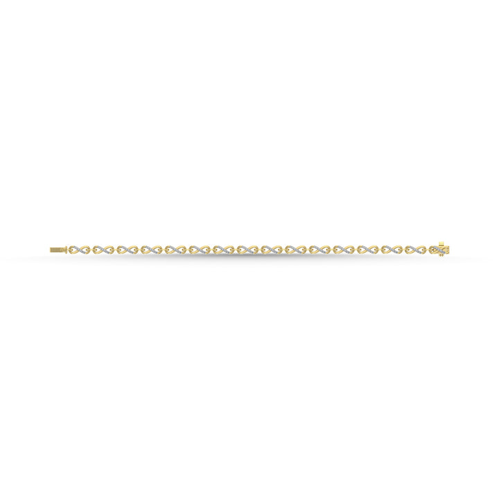 10K Yellow Gold Diamond 1/4 Ct.Tw. Fashion Bracelet