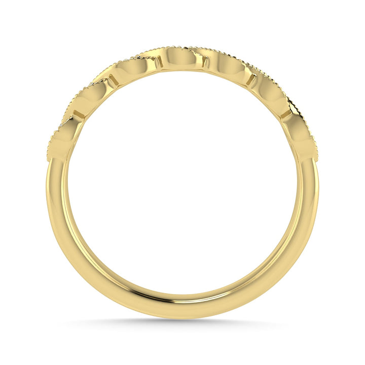 Diamond 1/20 Ct.Tw. Stack Band in 10K Yellow Gold