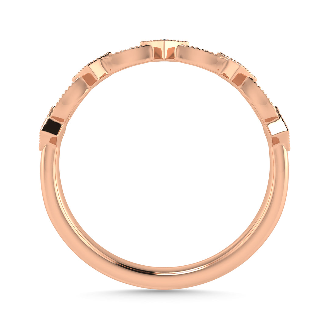 Diamond 1/20 Ct.Tw. Stack Band in 10K Rose Gold