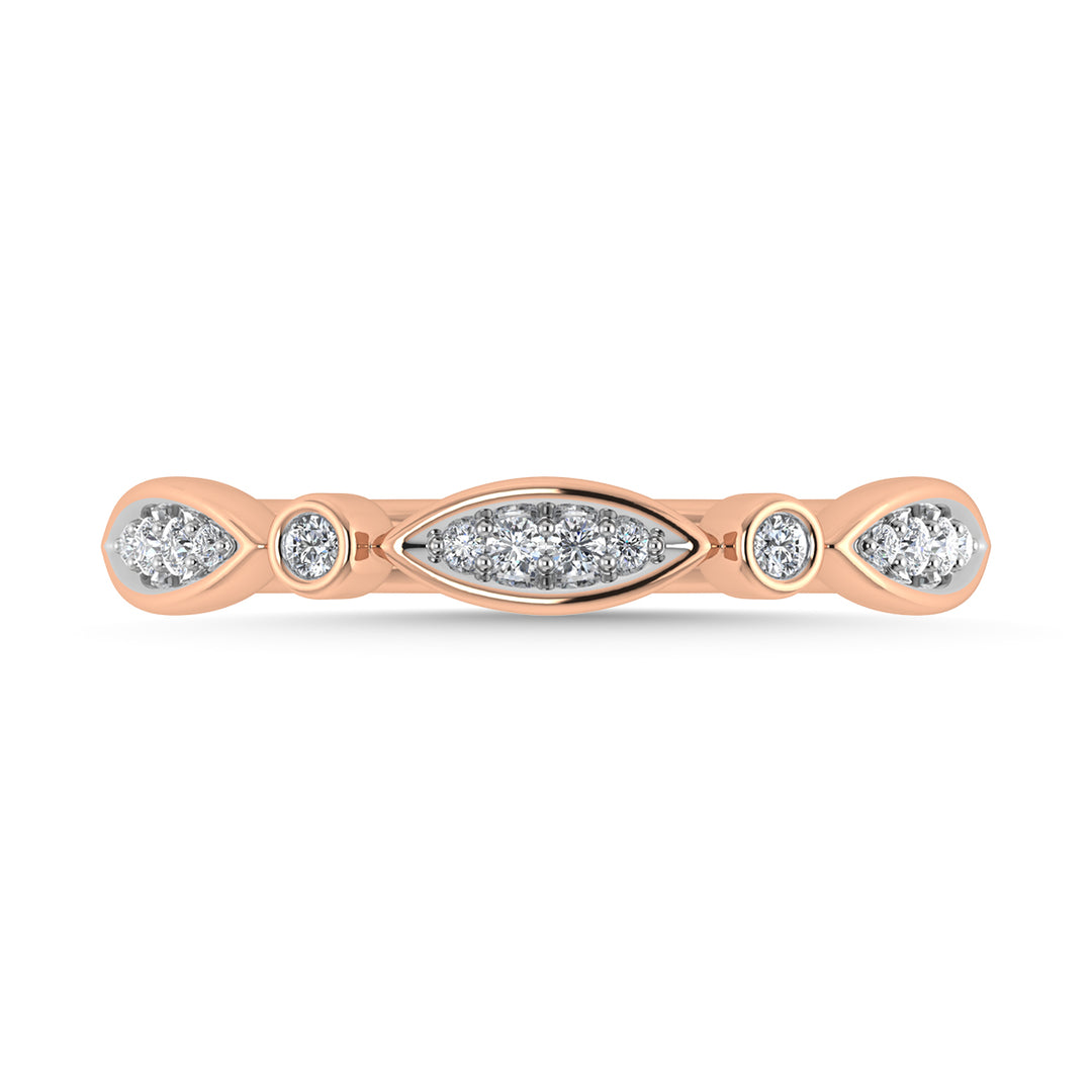 Diamond 1/8 Ct.Tw. Fashion Ring in 10K Rose Gold