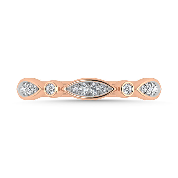 Diamond 1/8 Ct.Tw. Fashion Ring in 10K Rose Gold