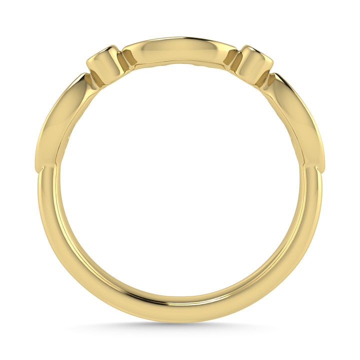 Diamond 1/8 Ct.Tw. Stack Band in 10K Yellow Gold
